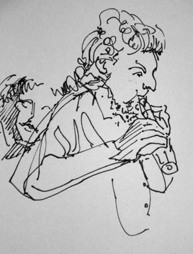 John as Mozart by Beverley Fry
